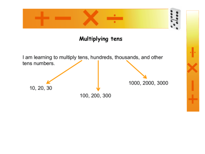 Tens minus one set facts