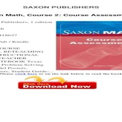 Saxon math course 3 teacher manual pdf