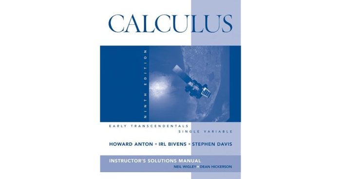 Calculus early solutions transcendentals edition