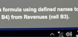 In cell b5 enter a formula using defined names